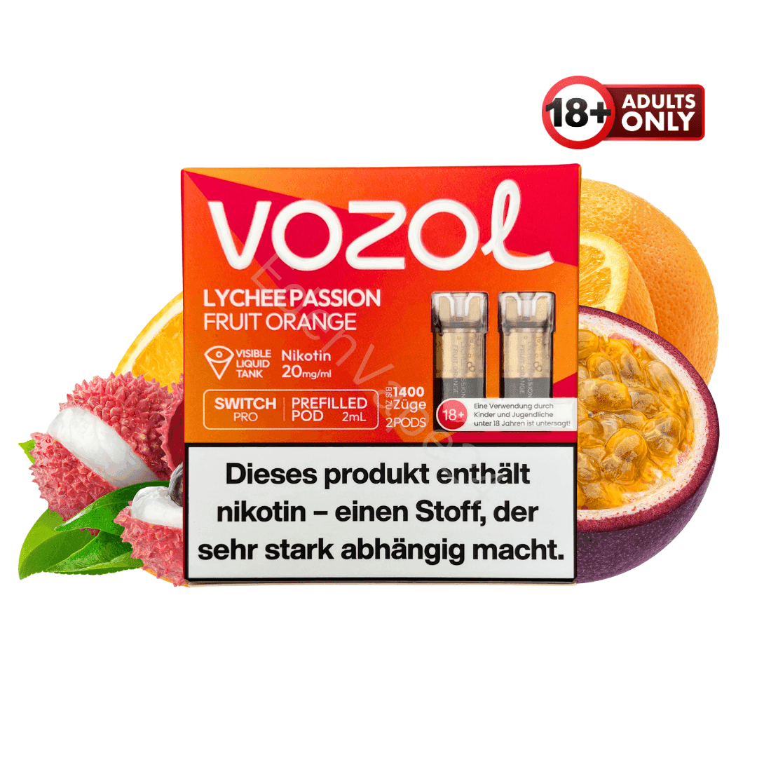 Vozol Pod - Lychee Passion Fruit Orange - EdenVape24